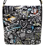 Doodle New York City Nyc Flap Closure Messenger Bag (S)