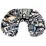 Doodle New York City Nyc Travel Neck Pillow