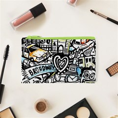 Doodle New York City Nyc Cosmetic Bag (XS) from ArtsNow.com Front