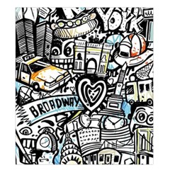 Doodle New York City Nyc Duvet Cover Double Side (King Size) from ArtsNow.com Front