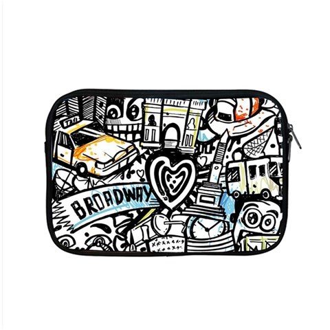 Doodle New York City Nyc Apple MacBook Pro 15  Zipper Case from ArtsNow.com Front