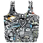 Doodle New York City Nyc Full Print Recycle Bag (XXXL)