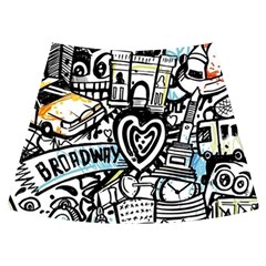 Doodle New York City Nyc Knee Back Skirt