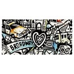 Doodle New York City Nyc Banner and Sign 6  x 3 