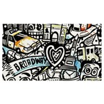 Doodle New York City Nyc Banner and Sign 7  x 4 