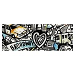 Doodle New York City Nyc Banner and Sign 8  x 3 