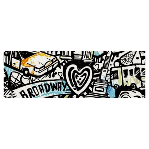 Doodle New York City Nyc Banner and Sign 12  x 4  from ArtsNow.com Front