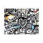 Doodle New York City Nyc Premium Plush Fleece Blanket (Mini)