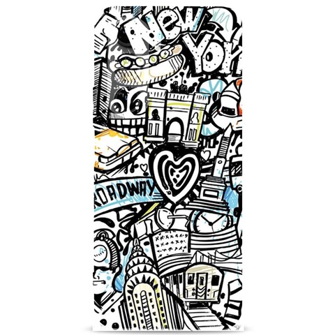 Doodle New York City Nyc Samsung Galaxy S24 Plus 6.7 Inch Black TPU UV Case from ArtsNow.com Front