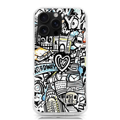 Doodle New York City Nyc iPhone 16 Pro Max TPU UV Print Case from ArtsNow.com Front