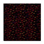 Pattern Ha Ha Ha  Abstract Black Dark Doodle Hahaha Pattern Physco Tile Coaster