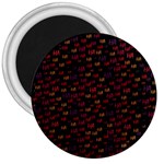 Pattern Ha Ha Ha  Abstract Black Dark Doodle Hahaha Pattern Physco 3  Magnets