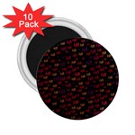 Pattern Ha Ha Ha  Abstract Black Dark Doodle Hahaha Pattern Physco 2.25  Magnets (10 pack) 