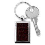 Pattern Ha Ha Ha  Abstract Black Dark Doodle Hahaha Pattern Physco Key Chain (Rectangle)