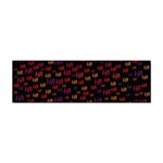 Pattern Ha Ha Ha  Abstract Black Dark Doodle Hahaha Pattern Physco Sticker (Bumper)