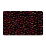 Pattern Ha Ha Ha  Abstract Black Dark Doodle Hahaha Pattern Physco Magnet (Rectangular)