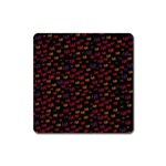 Pattern Ha Ha Ha  Abstract Black Dark Doodle Hahaha Pattern Physco Square Magnet