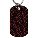 Pattern Ha Ha Ha  Abstract Black Dark Doodle Hahaha Pattern Physco Dog Tag (One Side)