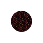 Pattern Ha Ha Ha  Abstract Black Dark Doodle Hahaha Pattern Physco Golf Ball Marker (4 pack)