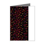 Pattern Ha Ha Ha  Abstract Black Dark Doodle Hahaha Pattern Physco Mini Greeting Card