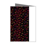 Pattern Ha Ha Ha  Abstract Black Dark Doodle Hahaha Pattern Physco Mini Greeting Cards (Pkg of 8)