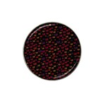 Pattern Ha Ha Ha  Abstract Black Dark Doodle Hahaha Pattern Physco Hat Clip Ball Marker (4 pack)