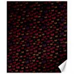 Pattern Ha Ha Ha  Abstract Black Dark Doodle Hahaha Pattern Physco Canvas 8  x 10 