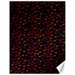 Pattern Ha Ha Ha  Abstract Black Dark Doodle Hahaha Pattern Physco Canvas 12  x 16 