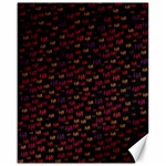 Pattern Ha Ha Ha  Abstract Black Dark Doodle Hahaha Pattern Physco Canvas 16  x 20 