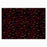 Pattern Ha Ha Ha  Abstract Black Dark Doodle Hahaha Pattern Physco Large Glasses Cloth