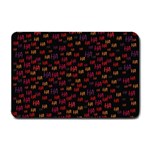 Pattern Ha Ha Ha  Abstract Black Dark Doodle Hahaha Pattern Physco Small Doormat