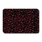 Pattern Ha Ha Ha  Abstract Black Dark Doodle Hahaha Pattern Physco Plate Mats