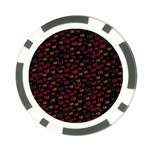 Pattern Ha Ha Ha  Abstract Black Dark Doodle Hahaha Pattern Physco Poker Chip Card Guard