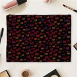 Pattern Ha Ha Ha  Abstract Black Dark Doodle Hahaha Pattern Physco Cosmetic Bag (XL)