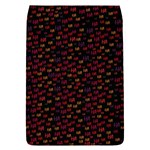 Pattern Ha Ha Ha  Abstract Black Dark Doodle Hahaha Pattern Physco Removable Flap Cover (L)