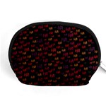 Pattern Ha Ha Ha  Abstract Black Dark Doodle Hahaha Pattern Physco Accessory Pouch (Medium)