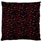 Pattern Ha Ha Ha  Abstract Black Dark Doodle Hahaha Pattern Physco Standard Premium Plush Fleece Cushion Case (Two Sides)