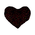 Pattern Ha Ha Ha  Abstract Black Dark Doodle Hahaha Pattern Physco Standard 16  Premium Flano Heart Shape Cushions