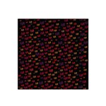 Pattern Ha Ha Ha  Abstract Black Dark Doodle Hahaha Pattern Physco Satin Bandana Scarf 22  x 22 