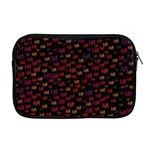 Pattern Ha Ha Ha  Abstract Black Dark Doodle Hahaha Pattern Physco Apple MacBook Pro 17  Zipper Case