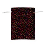 Pattern Ha Ha Ha  Abstract Black Dark Doodle Hahaha Pattern Physco Lightweight Drawstring Pouch (S)