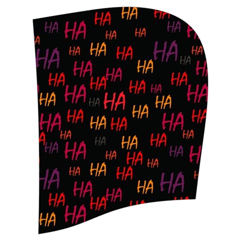 Pattern Ha Ha Ha  Abstract Black Dark Doodle Hahaha Pattern Physco Kids  Stylish Hooded Puffer Vest from ArtsNow.com Hood Left