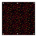 Pattern Ha Ha Ha  Abstract Black Dark Doodle Hahaha Pattern Physco Banner and Sign 3  x 3 