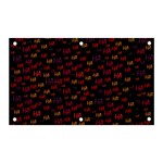 Pattern Ha Ha Ha  Abstract Black Dark Doodle Hahaha Pattern Physco Banner and Sign 5  x 3 