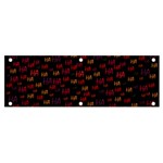 Pattern Ha Ha Ha  Abstract Black Dark Doodle Hahaha Pattern Physco Banner and Sign 6  x 2 