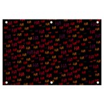 Pattern Ha Ha Ha  Abstract Black Dark Doodle Hahaha Pattern Physco Banner and Sign 6  x 4 