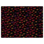 Pattern Ha Ha Ha  Abstract Black Dark Doodle Hahaha Pattern Physco Two Sides Premium Plush Fleece Blanket (Baby Size)