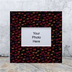 Pattern Ha Ha Ha  Abstract Black Dark Doodle Hahaha Pattern Physco White Box Photo Frame 4  x 6 