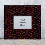 Pattern Ha Ha Ha  Abstract Black Dark Doodle Hahaha Pattern Physco White Wall Photo Frame 5  x 7 