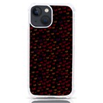 Pattern Ha Ha Ha  Abstract Black Dark Doodle Hahaha Pattern Physco iPhone 13 mini TPU UV Print Case